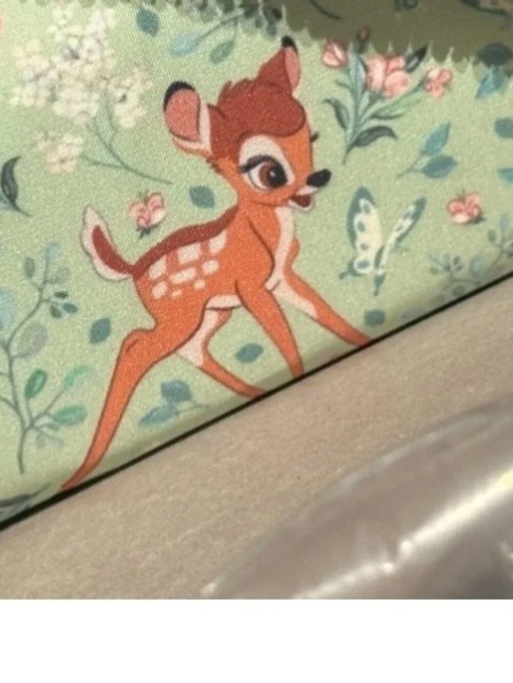 Disney Parks Loungefly Bambi AOP Black Floral Mini Backpack NWT
